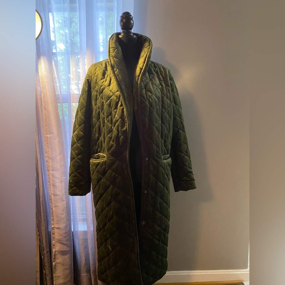 Hunter Green detailed Trench Coat